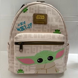 NWT Baby Yoda Grogu Star Wars Loungefly Mini Backpack